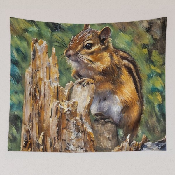 Item preview, Chipmunk on Stump designed and sold by tomorrowsart.