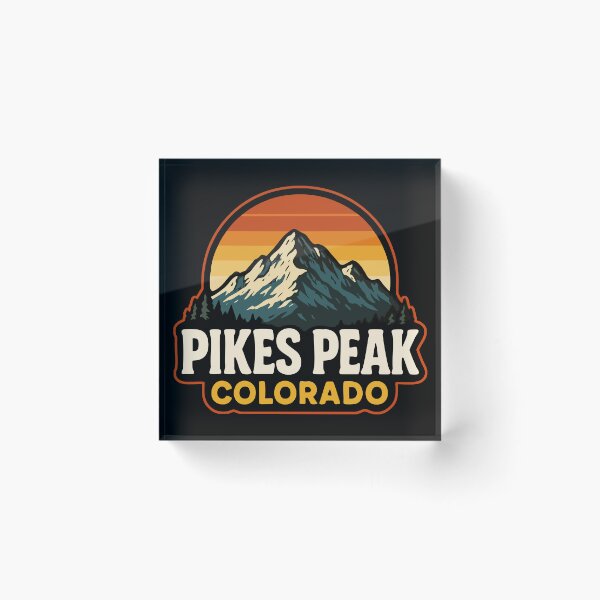 Item preview, Pikes Peak Colorado Retro  designed and sold by TomFrontierArt.