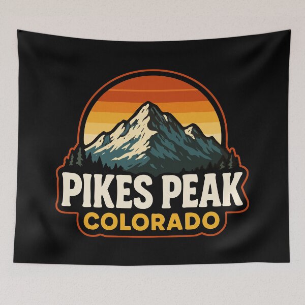 Item preview, Pikes Peak Colorado Retro  designed and sold by TomFrontierArt.