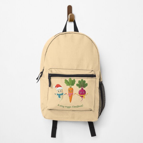 Item preview, A Very Veggie Christmas – Cute Festive Vegetables Illustration with Carrot, Radish, and Beet Wearing Santa Hats and Scarves designed and sold by PixelVibe782.