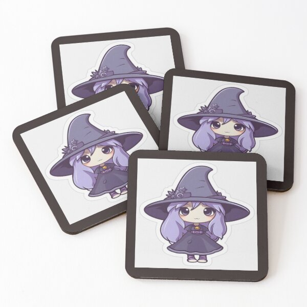 Item preview, Drawing of cute purple witch Drawing  designed and sold by NivyasArtistry.