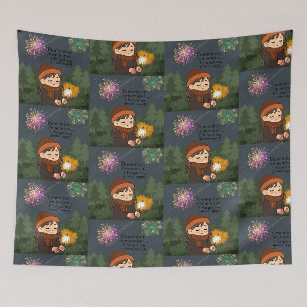 Item preview, Forgot My Gloves Again | Bonfire Night Cozy Art designed and sold by effdesigns.