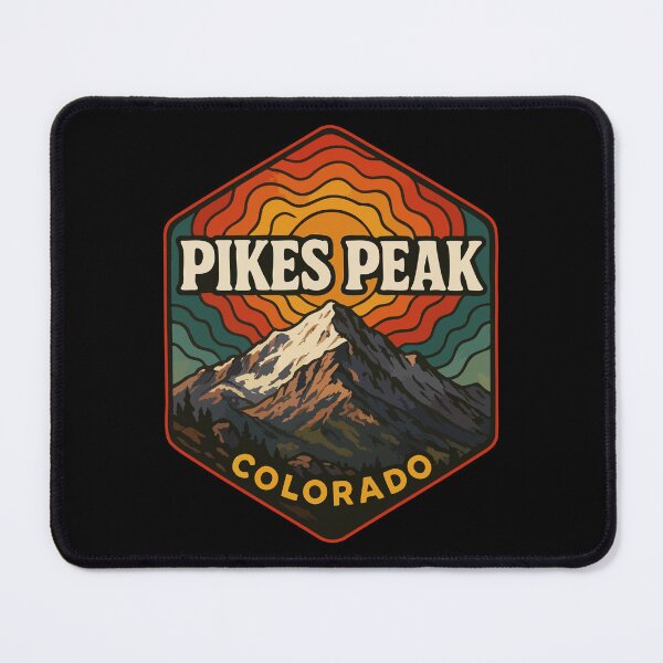 Item preview, Pikes Peak Colorado Retro Trippy Travel designed and sold by TomFrontierArt.