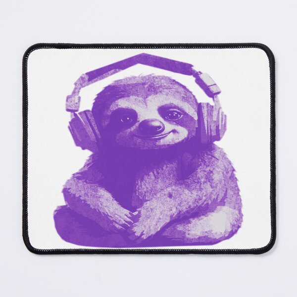 Item preview, Sloth with Headphones designed and sold by kinpirks.