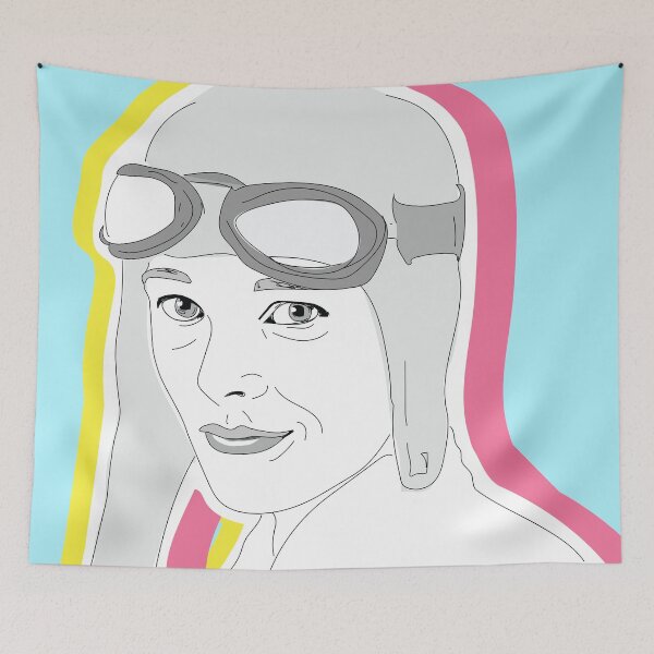 Item preview, Amelia Earhart Retro Colors designed and sold by sszampetti.