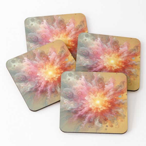Item preview, Abstract Central Yellow Energy Flower Explosion designed and sold by IZiets.