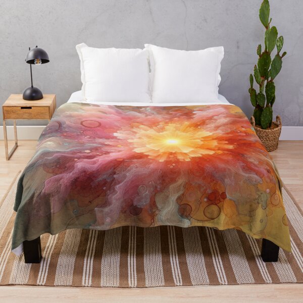 Item preview, Abstract Central Yellow Energy Flower Explosion designed and sold by IZiets.