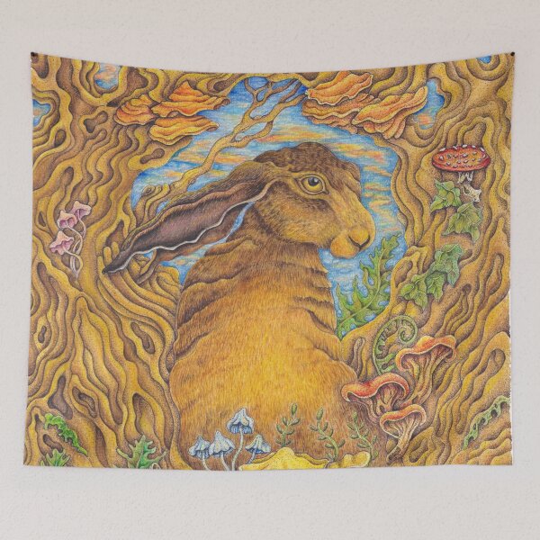 Item preview, Whimsical Autumn Hare designed and sold by Christina Plumb.