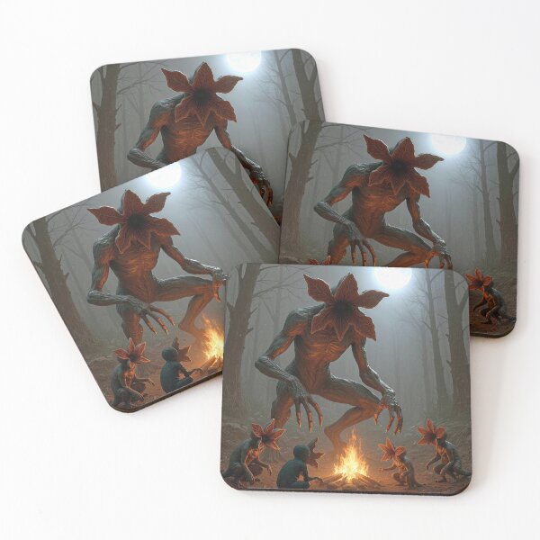 Item preview, Mythical Demogorgon Creature Gathering Around a Campfire designed and sold by Maria Dryfhout.