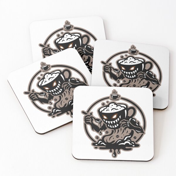 Item preview, Halloween Cartoon Style Coffe Monster designed and sold by Brainstorming99.