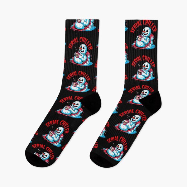 Item preview, Serial Chiller Funny Killer Snowman Horror Shirt designed and sold by Amanda's Factory.