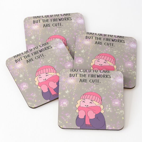 Item preview, Too Cold to Care but the Fireworks Are Cute | Bonfire Night Art  designed and sold by effdesigns.