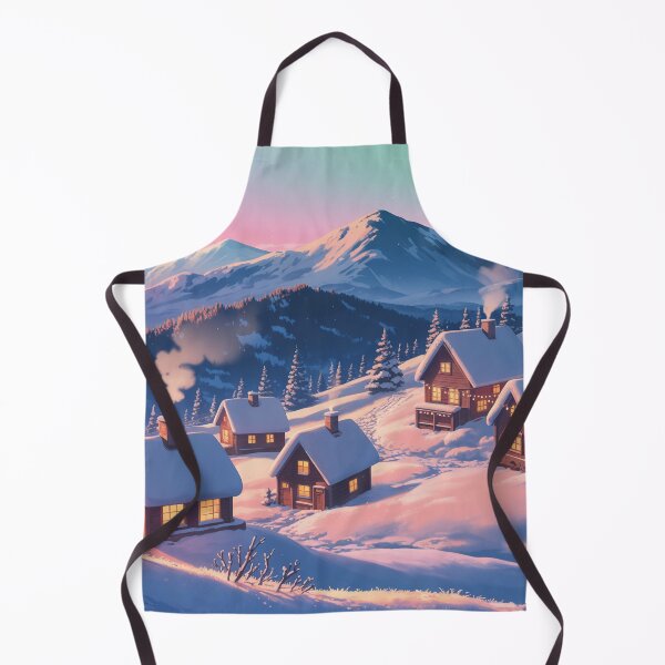Item preview, Winter Cabins at Dusk designed and sold by DreamCraze.