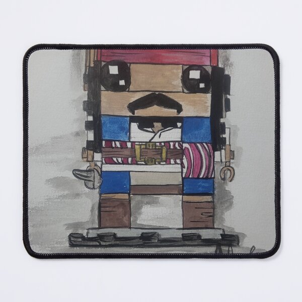 Item preview, Pirate brick head designed and sold by ArtbyTamzin.