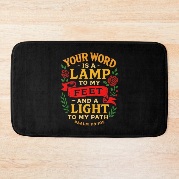 Item preview, Psalm 119:105 Your Word is a Lamp to my Feet and a Light to my Path designed and sold by plushism.