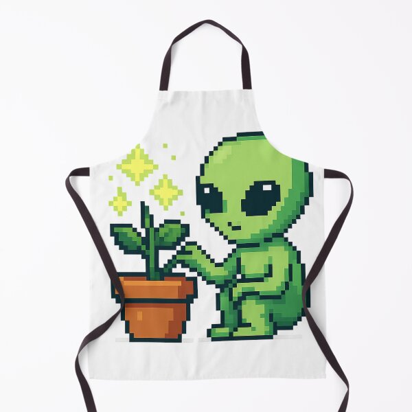 Item preview, Alien botanist — cute pixel art, alien plant designed and sold by FriendlyKitty.