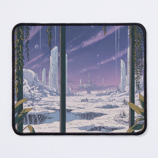 Item preview, Frosted Skyline Garden Lo-Fi Art designed and sold by DreamCraze.