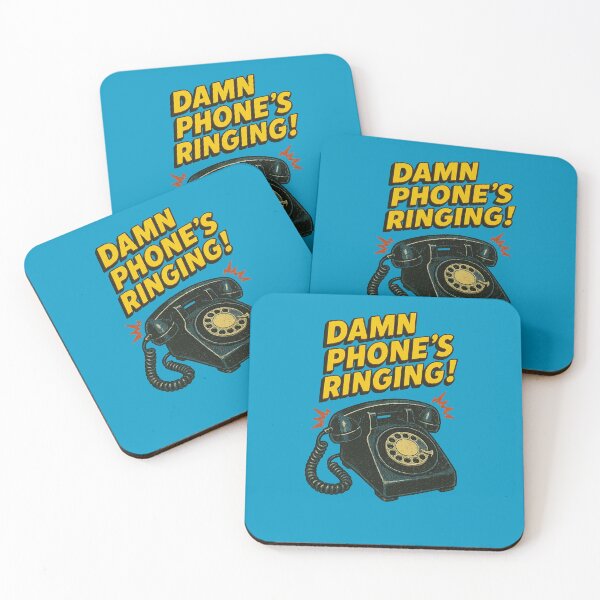 Item preview, Retro Phone “Damn Phone’s Ringing!” – Funny Vintage Pop Art Design designed and sold by The Devil's Bargain.
