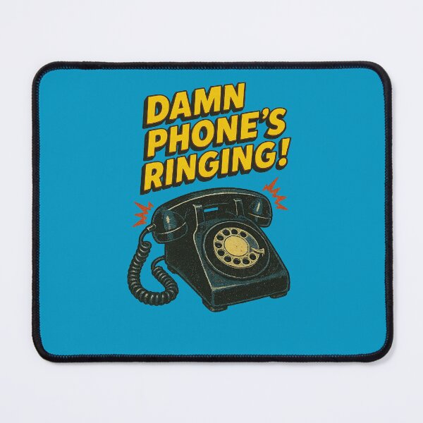 Item preview, Retro Phone “Damn Phone’s Ringing!” – Funny Vintage Pop Art Design designed and sold by The Devil's Bargain.