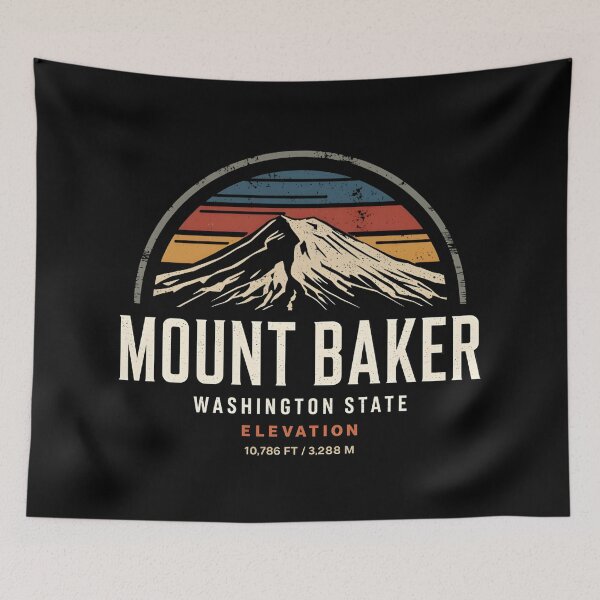 Item preview, Mount Baker - Washington State  designed and sold by GoodOldVintage.