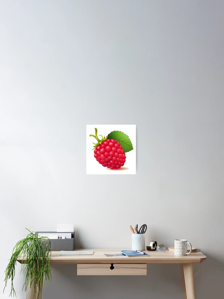 Thumbnail 2 of 3, Poster, Ruby Red Raspberry designed and sold by New-School-Wave.