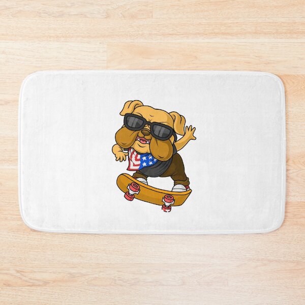 Item preview, Bulldog skater on wheels designed and sold by Joncasmiart.