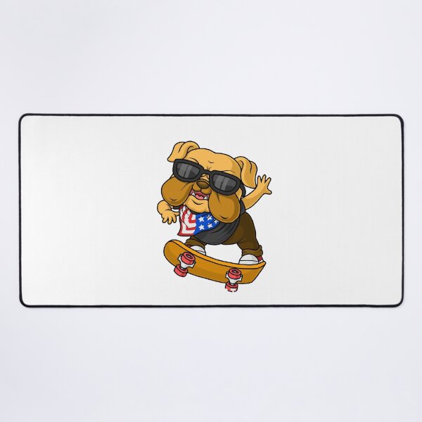 Item preview, Bulldog skater on wheels designed and sold by Joncasmiart.
