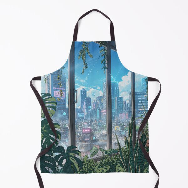 Item preview, Skyline Greenhouse Lo-Fi Chill Art designed and sold by DreamCraze.
