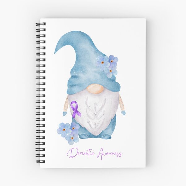 Item preview, Forget-Me-Not Gnome - Purple Ribbon - Dementia Awareness  designed and sold by The Awareness Project.