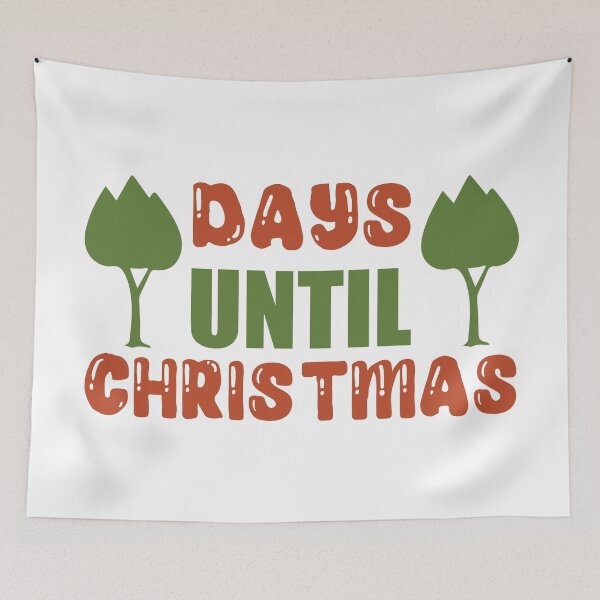 Item preview, Days Until Christmas - Festive Holiday Countdown Design designed and sold by FuzionRaptor.