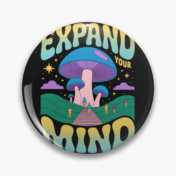 Item preview, Expand Your Mind – Psychedelic Retro Mushroom Art designed and sold by JouRav.