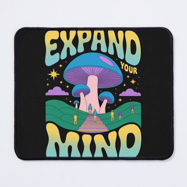 Item preview, Expand Your Mind – Psychedelic Retro Mushroom Art designed and sold by JouRav.