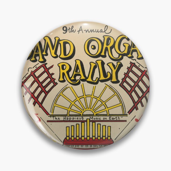 Item preview, Vintage Band Organ Rally Poster | 9th Annual Event 1984 | Station Square Pittsburgh | Bold Typography & Vibrant Colors designed and sold by artofuniverse.