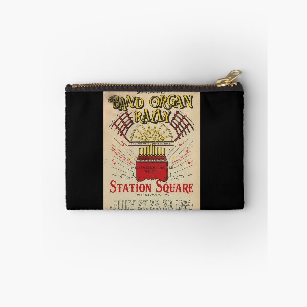 Item preview, Vintage Band Organ Rally Poster | 9th Annual Event 1984 | Station Square Pittsburgh | Bold Typography & Vibrant Colors designed and sold by artofuniverse.