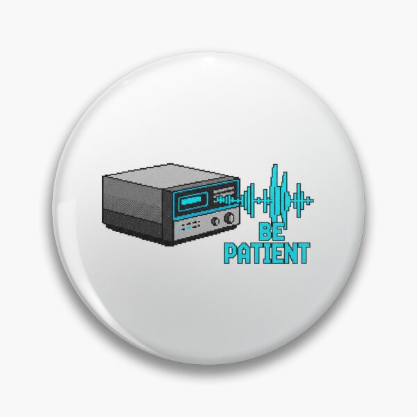 Item preview, Pixel Art Dial Up Patience Sticker designed and sold by DreamsLine.