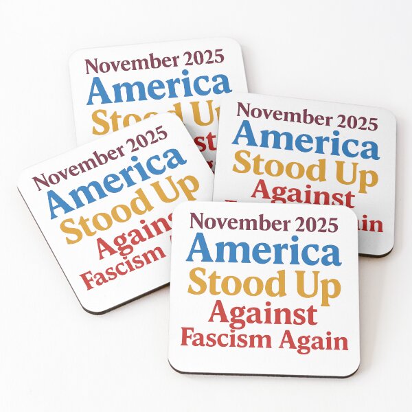 Item preview, November 2025 – America Stood Up Against Fascism Again designed and sold by WheelieGdArt.