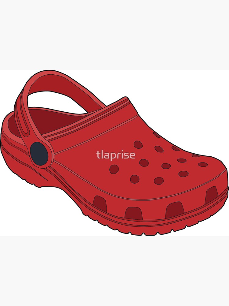 Crocs Shoe Red Magnet for Sale by tlaprise Redbubble