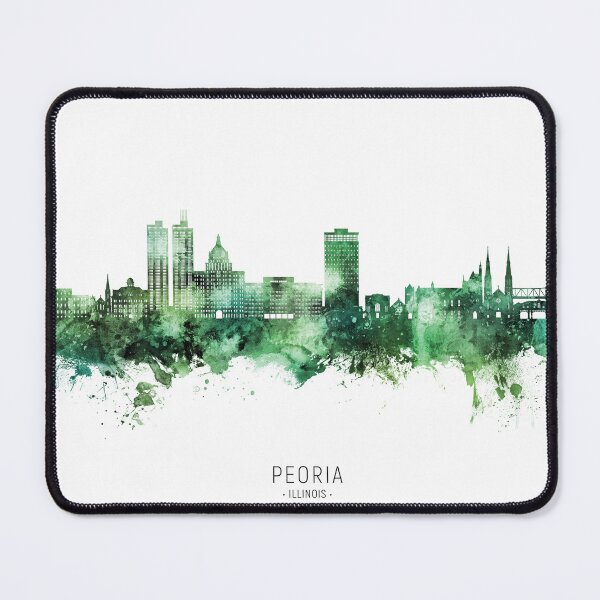 Item preview, Peoria Illinois Skyline designed and sold by ArtPrints.