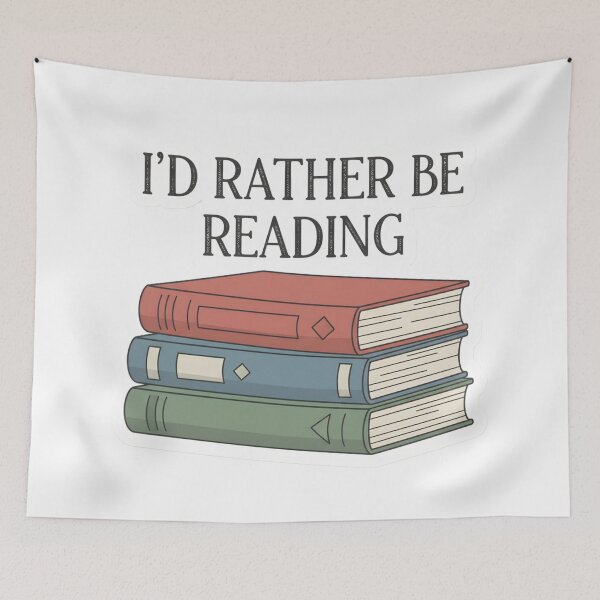 Item preview, Funny Book Lover Bookworm I'd Rather Be Reading designed and sold by StickyGuys.