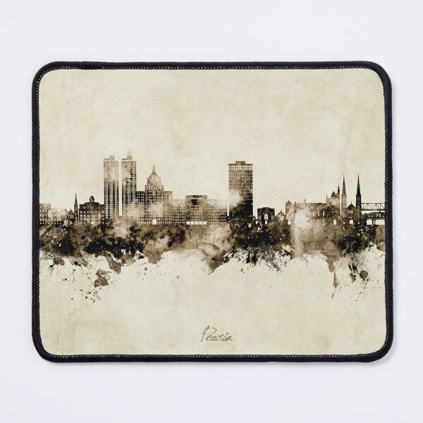 Item preview, Peoria Illinois Skyline designed and sold by ArtPrints.