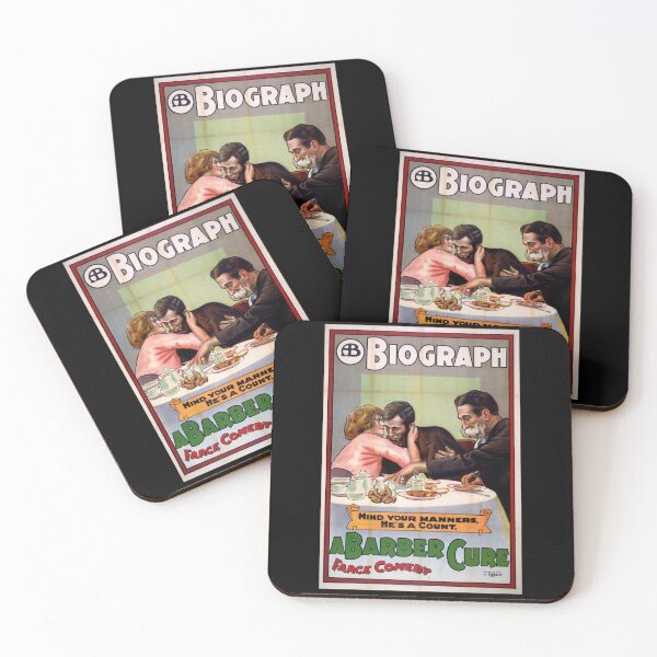 Item preview, Vintage Film Poster Art | A Barber Cure by Biograph | Early 20th Century Comedy | Classic Movie Wall Decor & Humor designed and sold by artofuniverse.