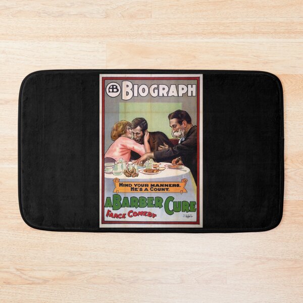 Item preview, Vintage Film Poster Art | A Barber Cure by Biograph | Early 20th Century Comedy | Classic Movie Wall Decor & Humor designed and sold by artofuniverse.