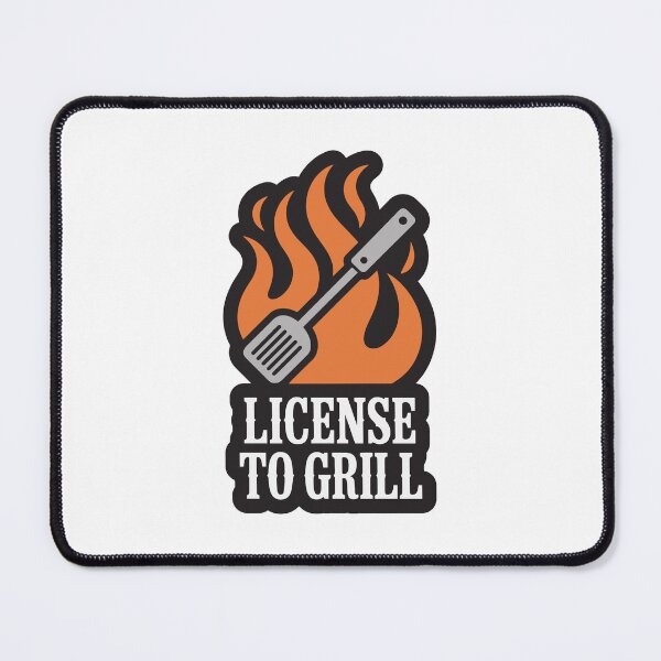 Item preview, License to Grill — BBQ Master Design designed and sold by Glyph Lab.