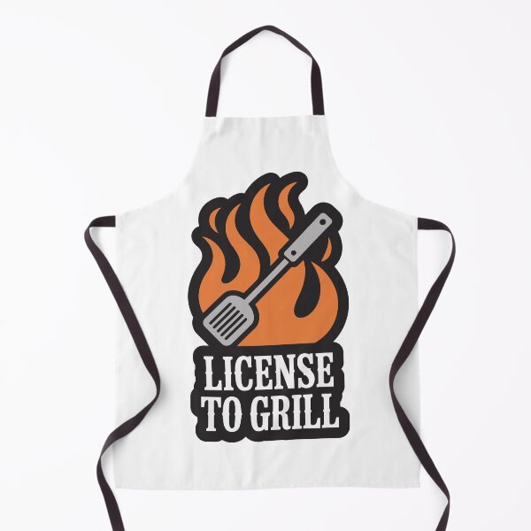 Item preview, License to Grill — BBQ Master Design designed and sold by Glyph Lab.