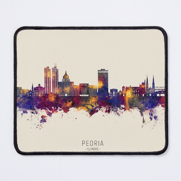 Item preview, Peoria Illinois Skyline designed and sold by ArtPrints.