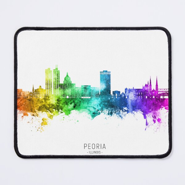 Item preview, Peoria Illinois Skyline designed and sold by ArtPrints.