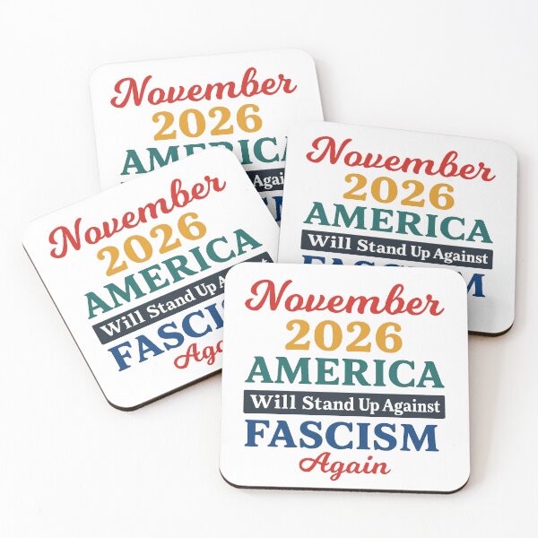 Item preview, November 2026 – America Will Stand Up Against Fascism Again designed and sold by WheelieGdArt.