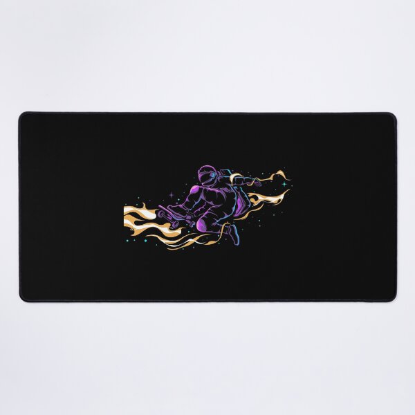 Item preview, Astronaut skateboarder on wheels in black space designed and sold by Joncasmiart.