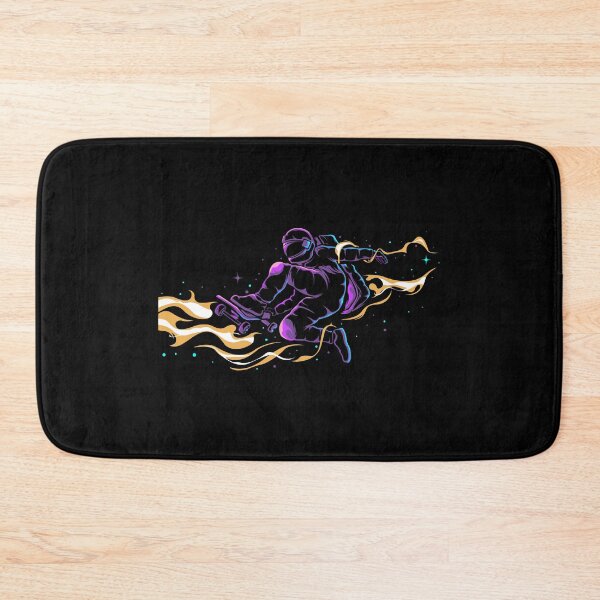 Item preview, Astronaut skateboarder on wheels in black space designed and sold by Joncasmiart.