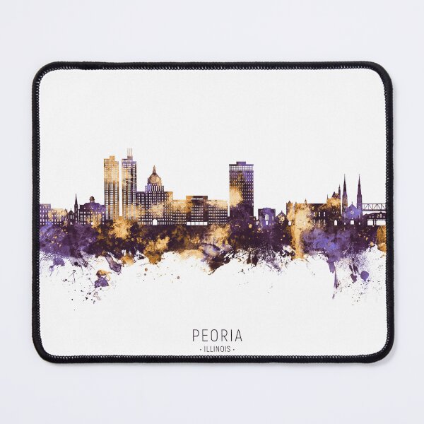 Item preview, Peoria Illinois Skyline designed and sold by ArtPrints.